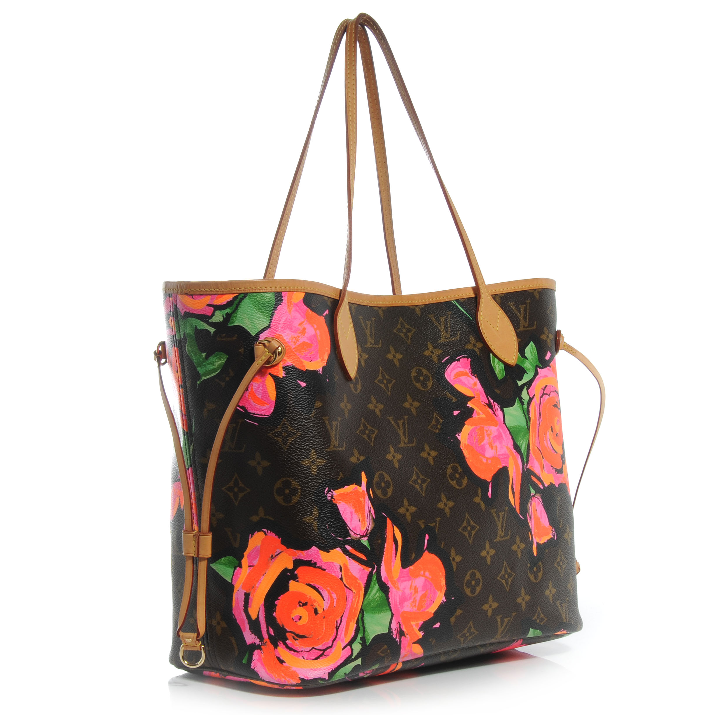 LOUIS VUITTON Stephen Sprouse Roses Neverfull MM 57633