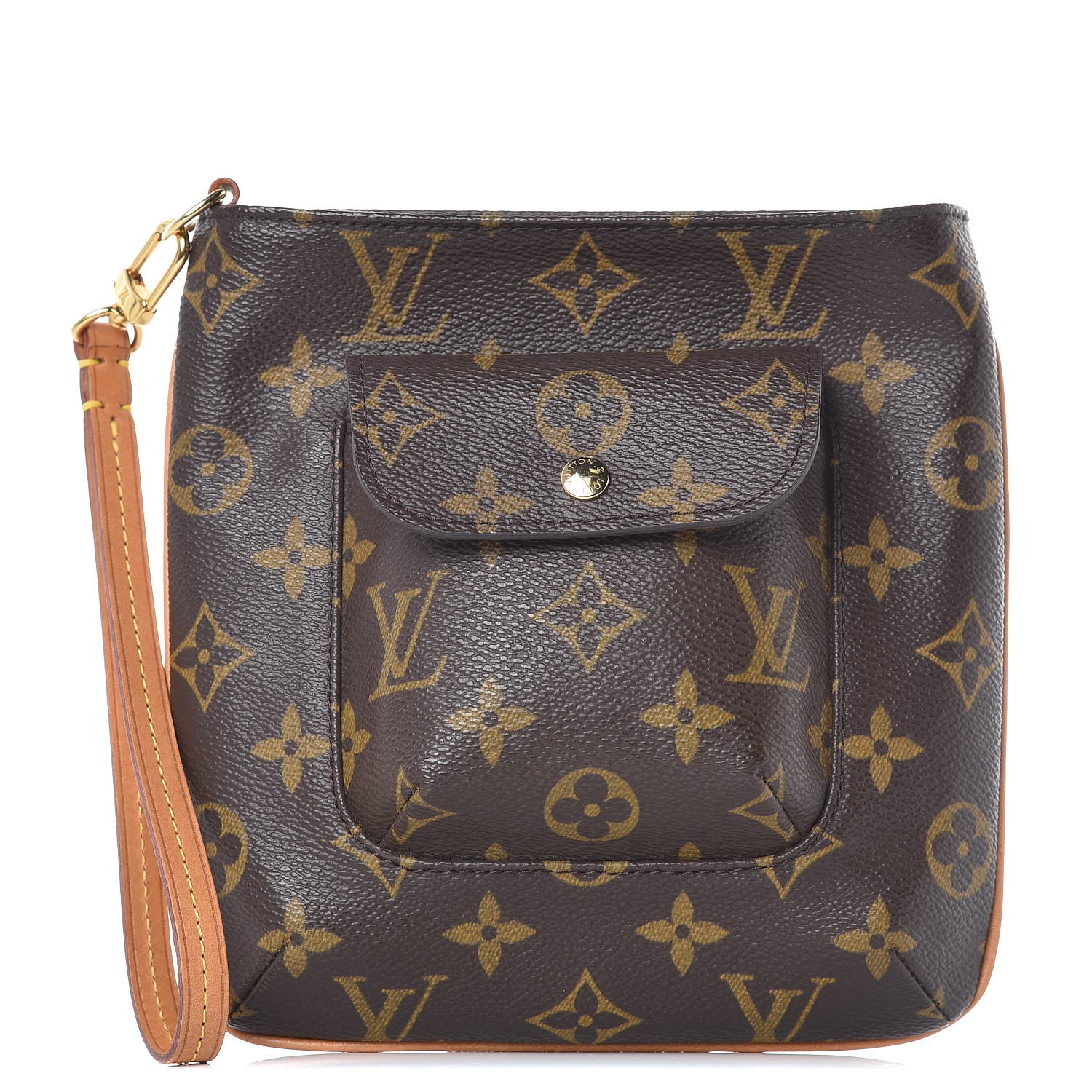 LOUIS VUITTON Monogram Partition Wristlet 352053