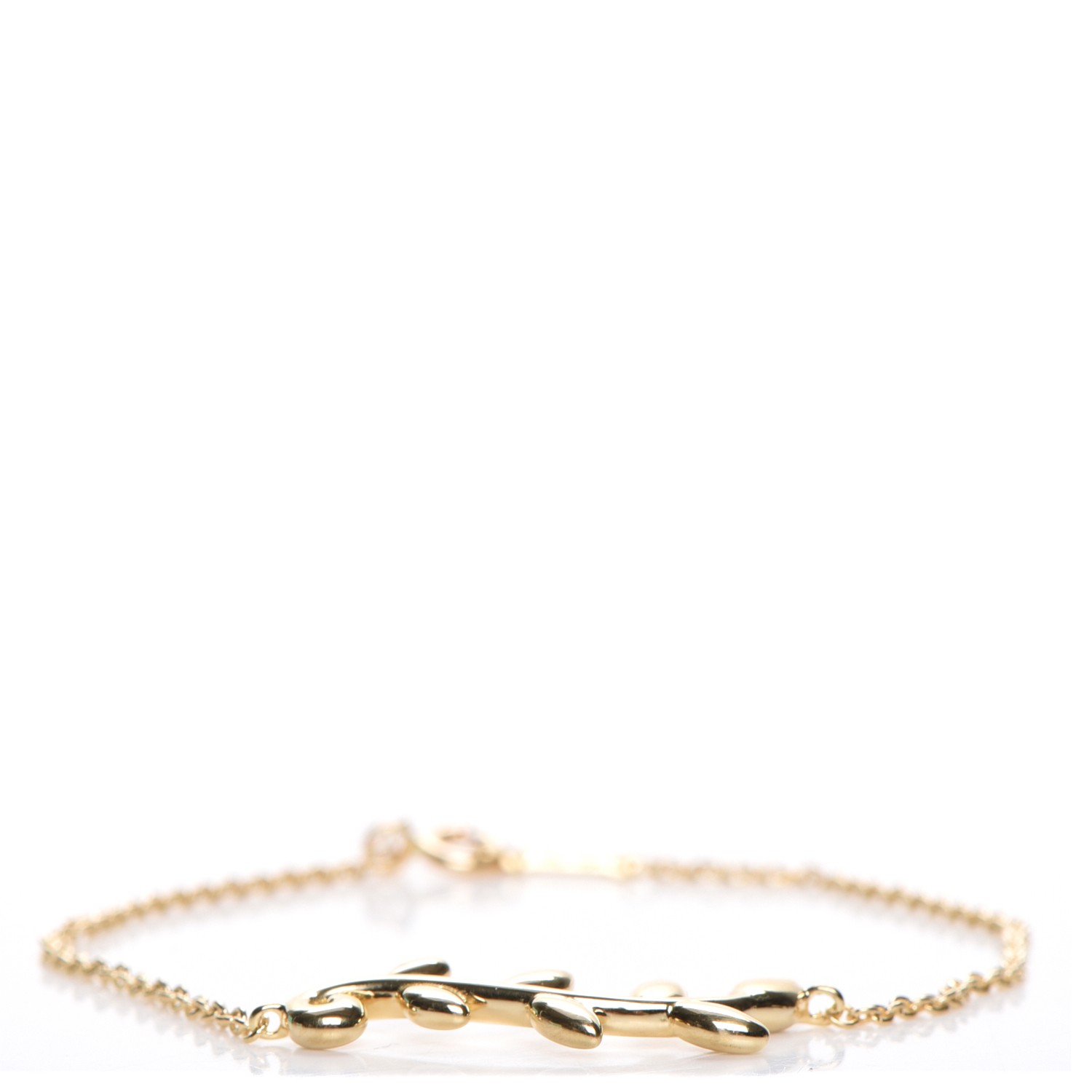 tiffany olive leaf bracelet gold