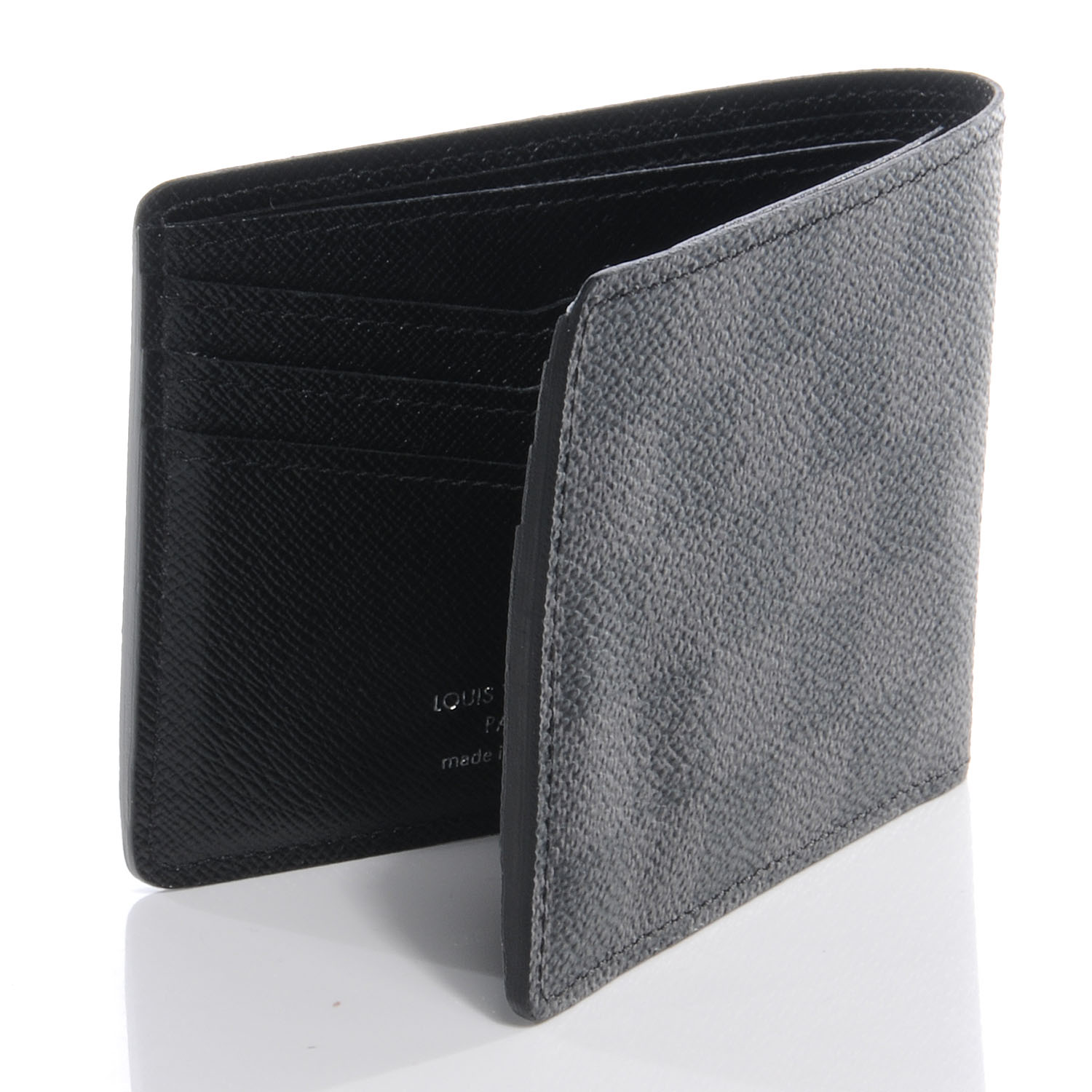 LOUIS VUITTON Damier Graphite Slender Mens Wallet 60409