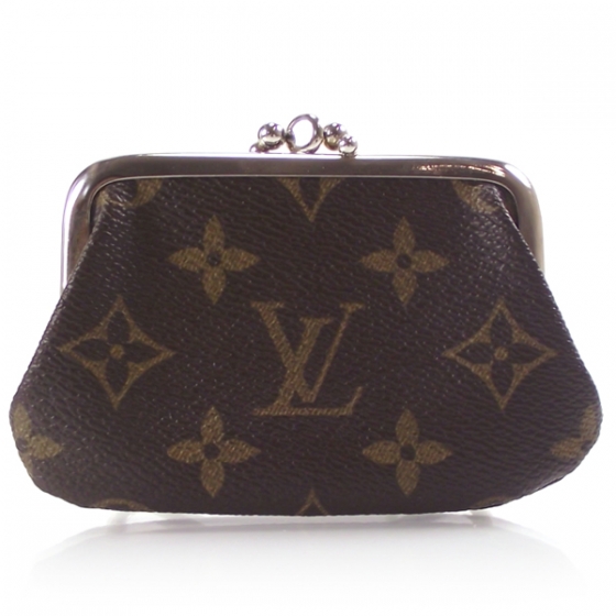 LOUIS VUITTON Vintage Kiss Lock Coin Purse 11535