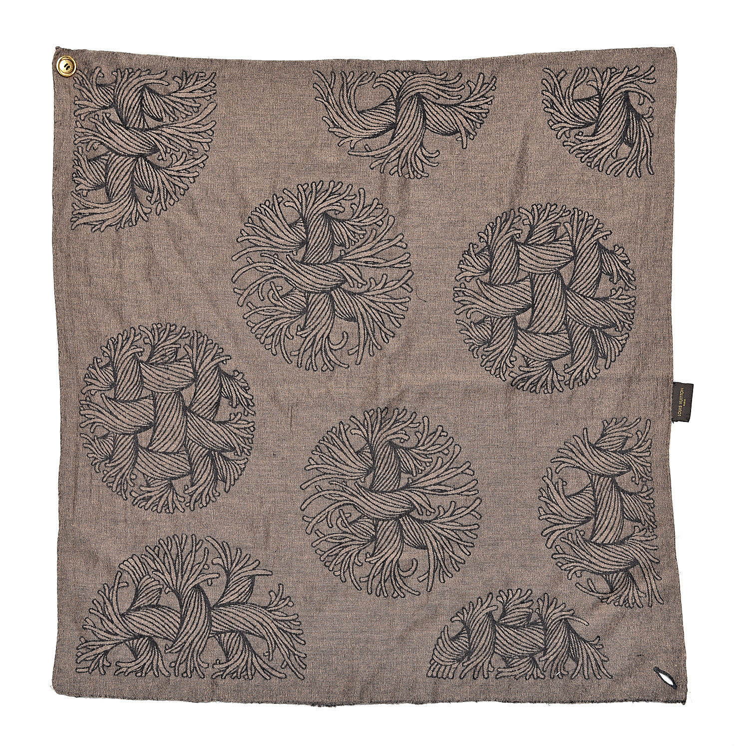 louis vuitton bandana brown