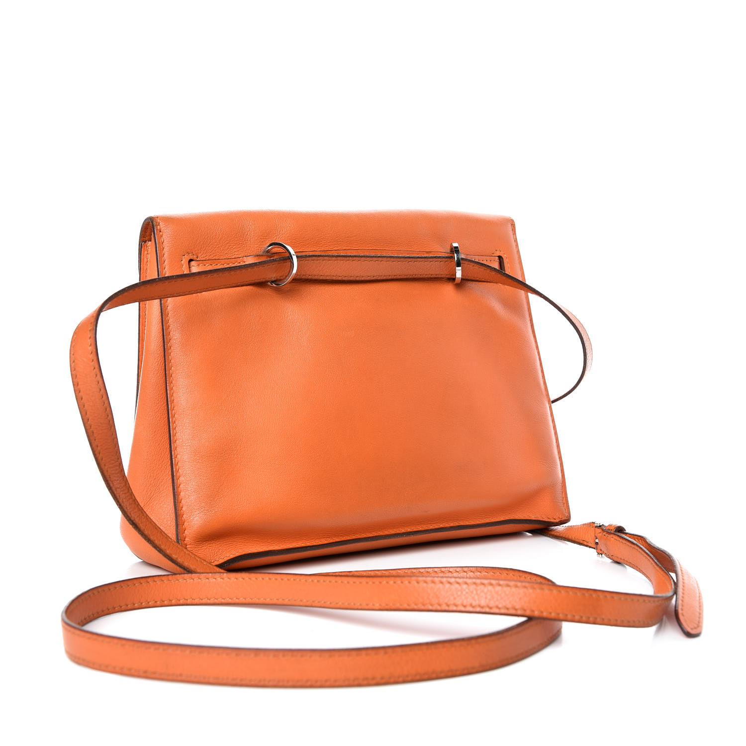 HERMES Swift Kelly Danse Belt Bag Orange 381810