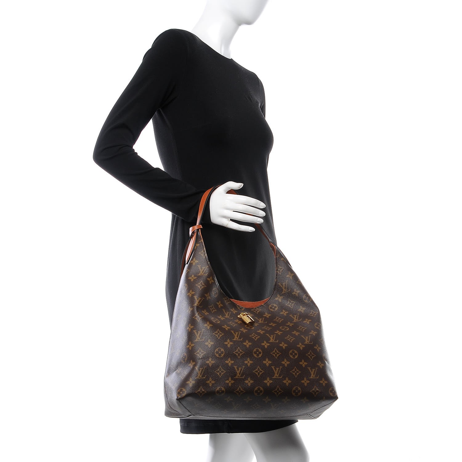 LOUIS VUITTON Monogram Flower Hobo Caramel 304014