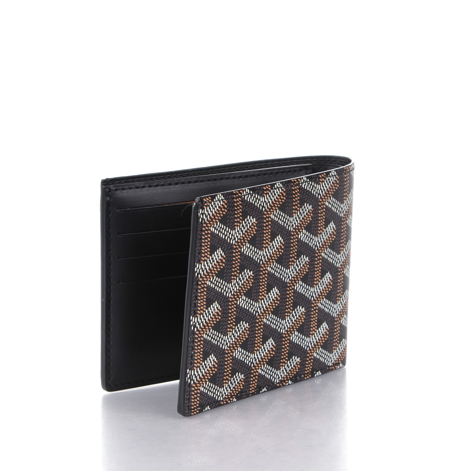 GOYARD Goyardine Bi-Fold Victoire PM Wallet Black 169114