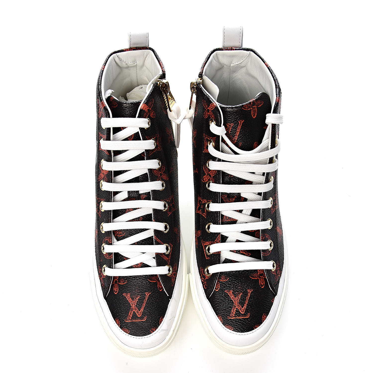 LOUIS VUITTON Transformed Monogram Grace Coddington Catogram Stellar Sneaker Boots 36 Marron 528276