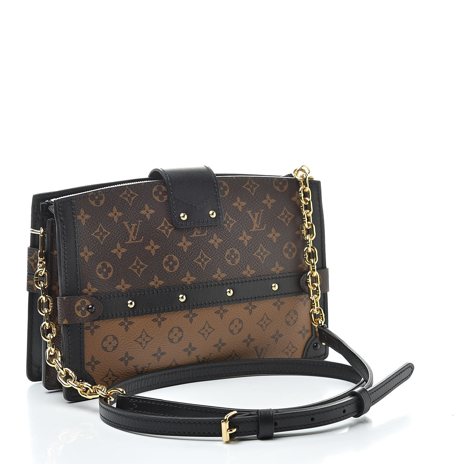 LOUIS VUITTON Reverse Monogram Trunk Clutch 526886