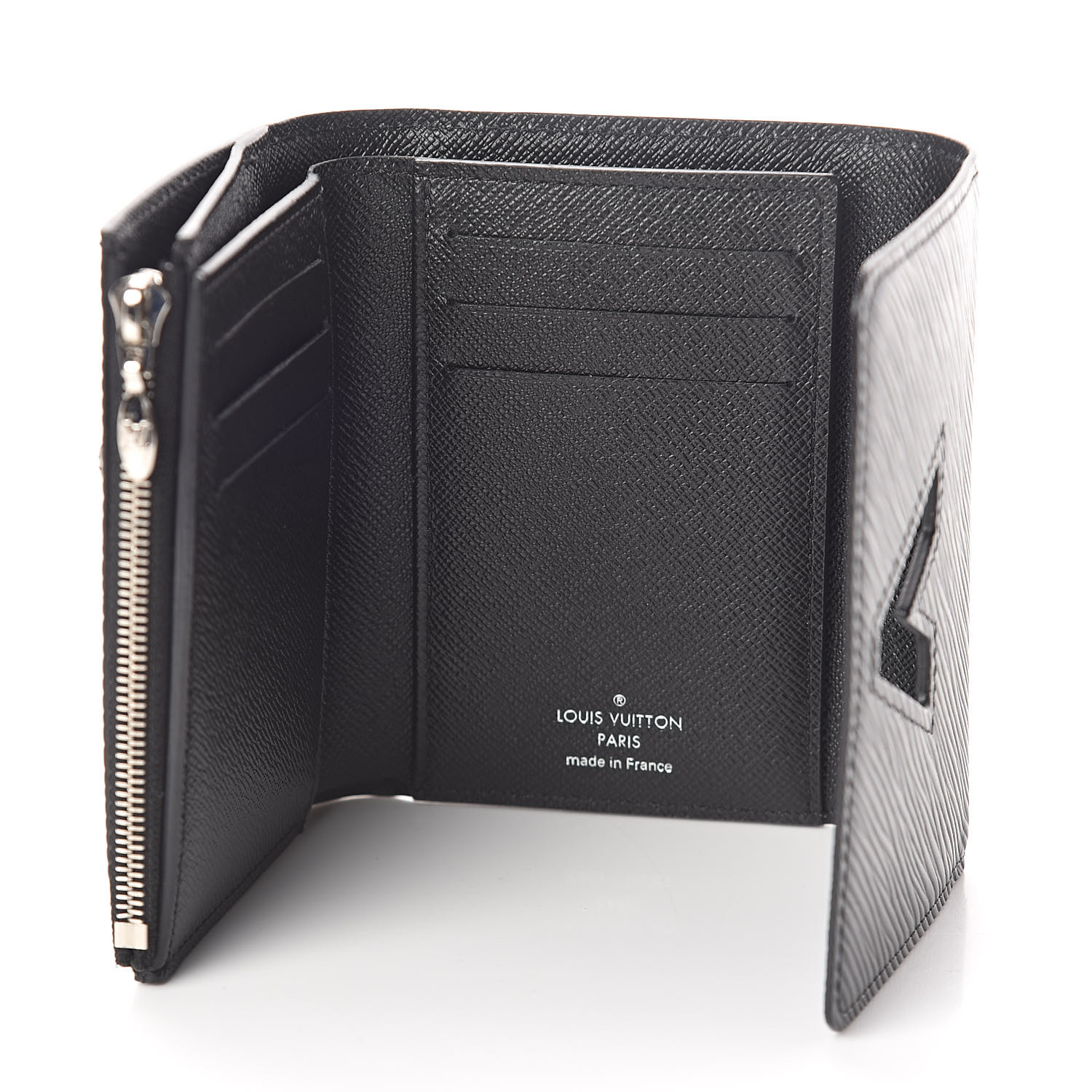LOUIS VUITTON Epi Twist Compact Wallet Black 525581