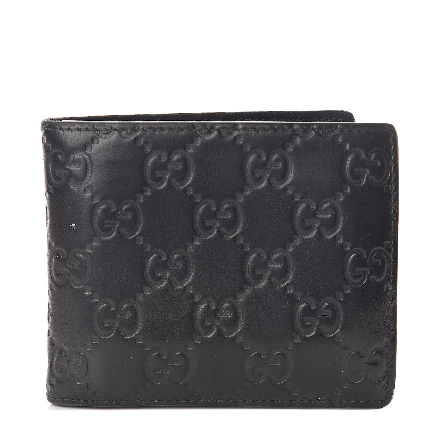 GUCCI Guccissima Bi-Fold Wallet Black 526767