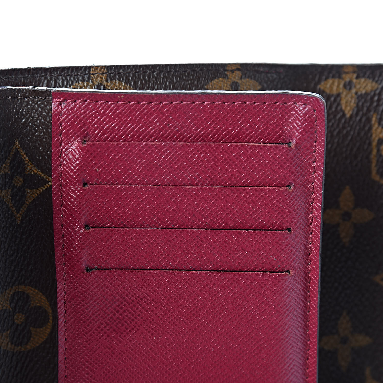 LOUIS VUITTON Epi Monogram Marie-Lou Compact Wallet Fuchsia 444972