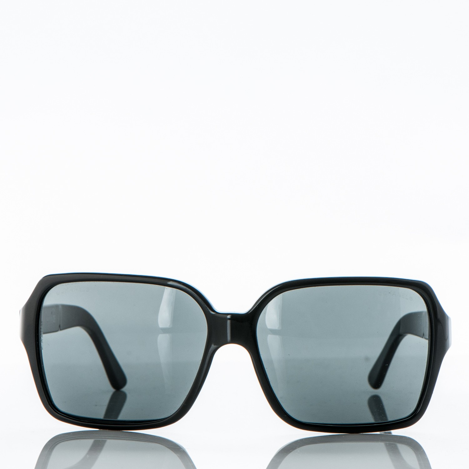 CHANEL Acetate Logo Sunglasses 5139 Black Multicolor 182461