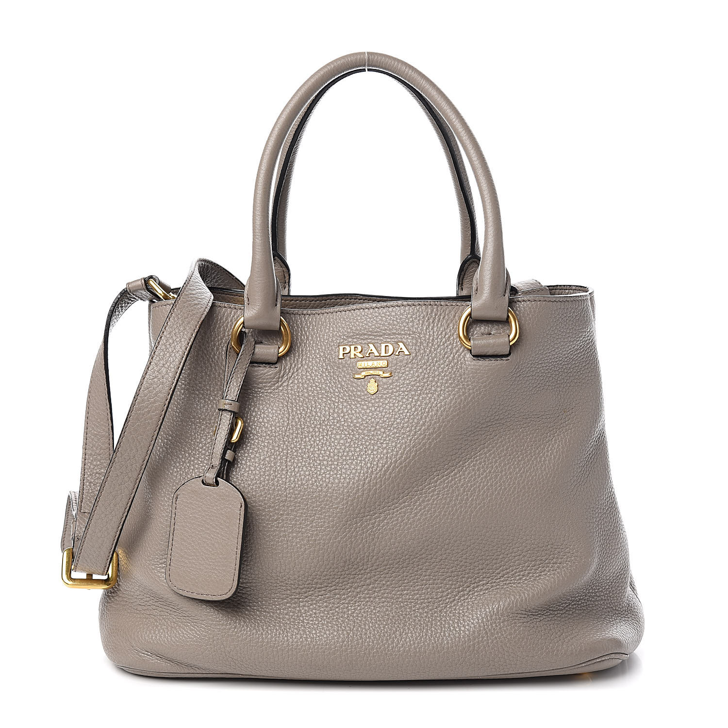 PRADA Vitello Phenix Tote Argilla 521584