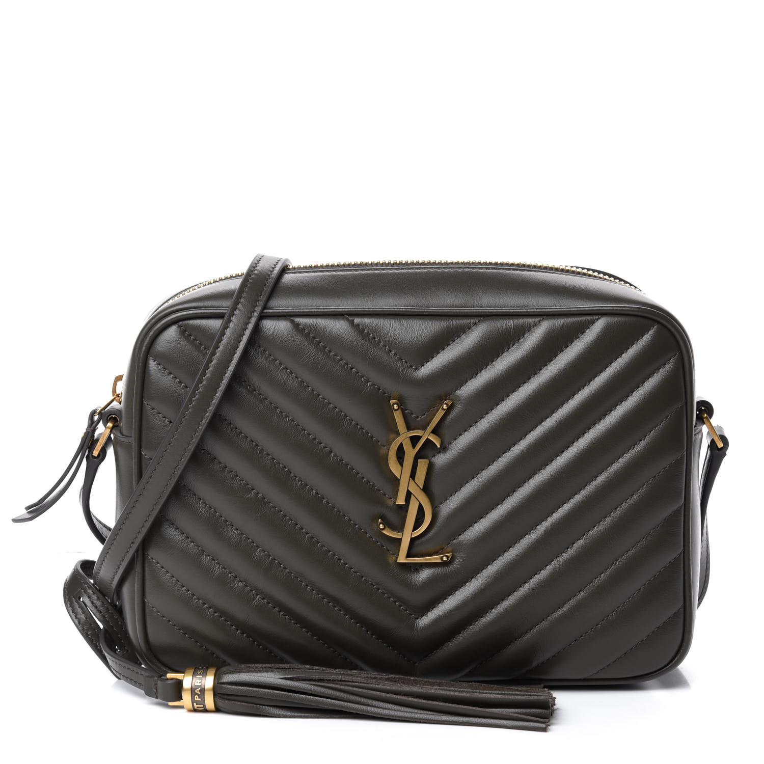 ysl lou camera bag green
