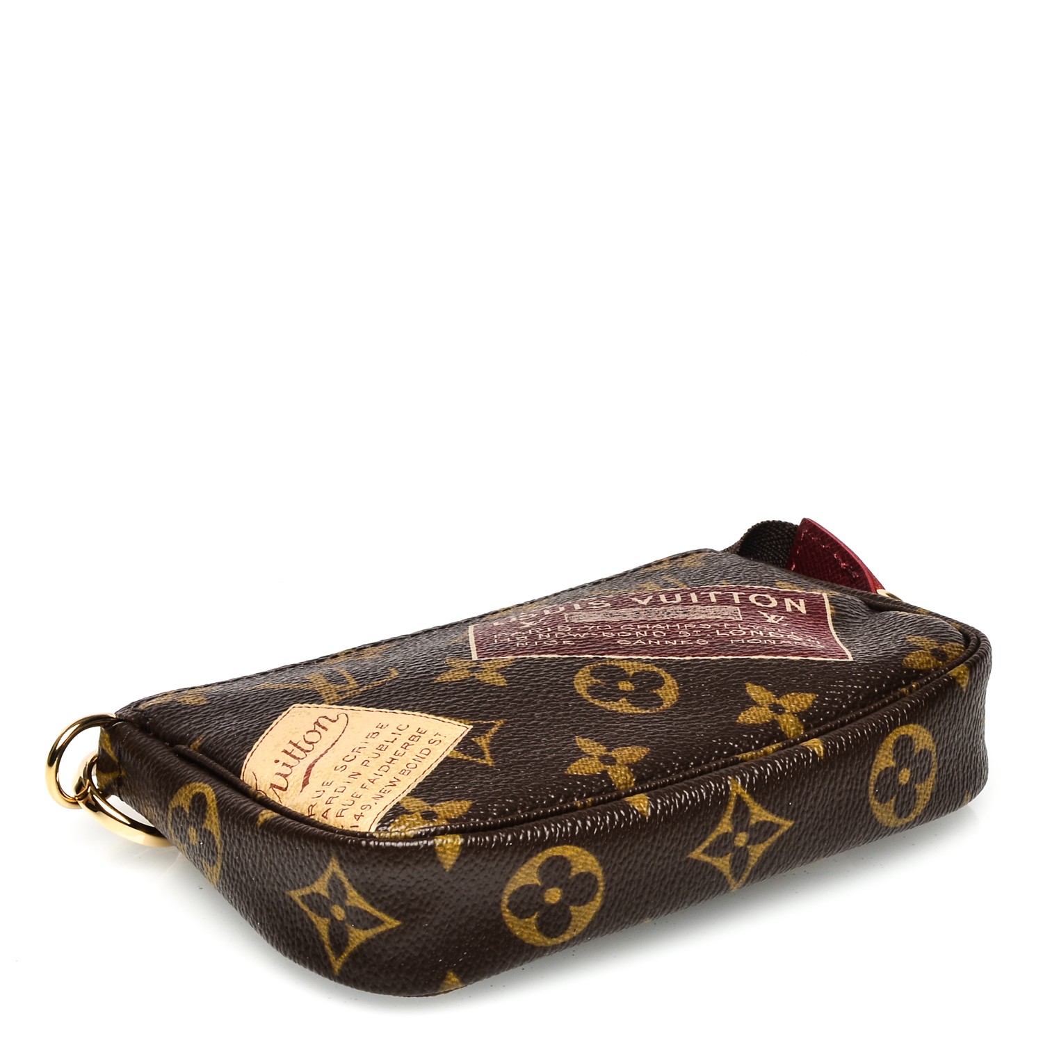 LOUIS VUITTON Monogram Stamp Mini Pochette Accessories 193454