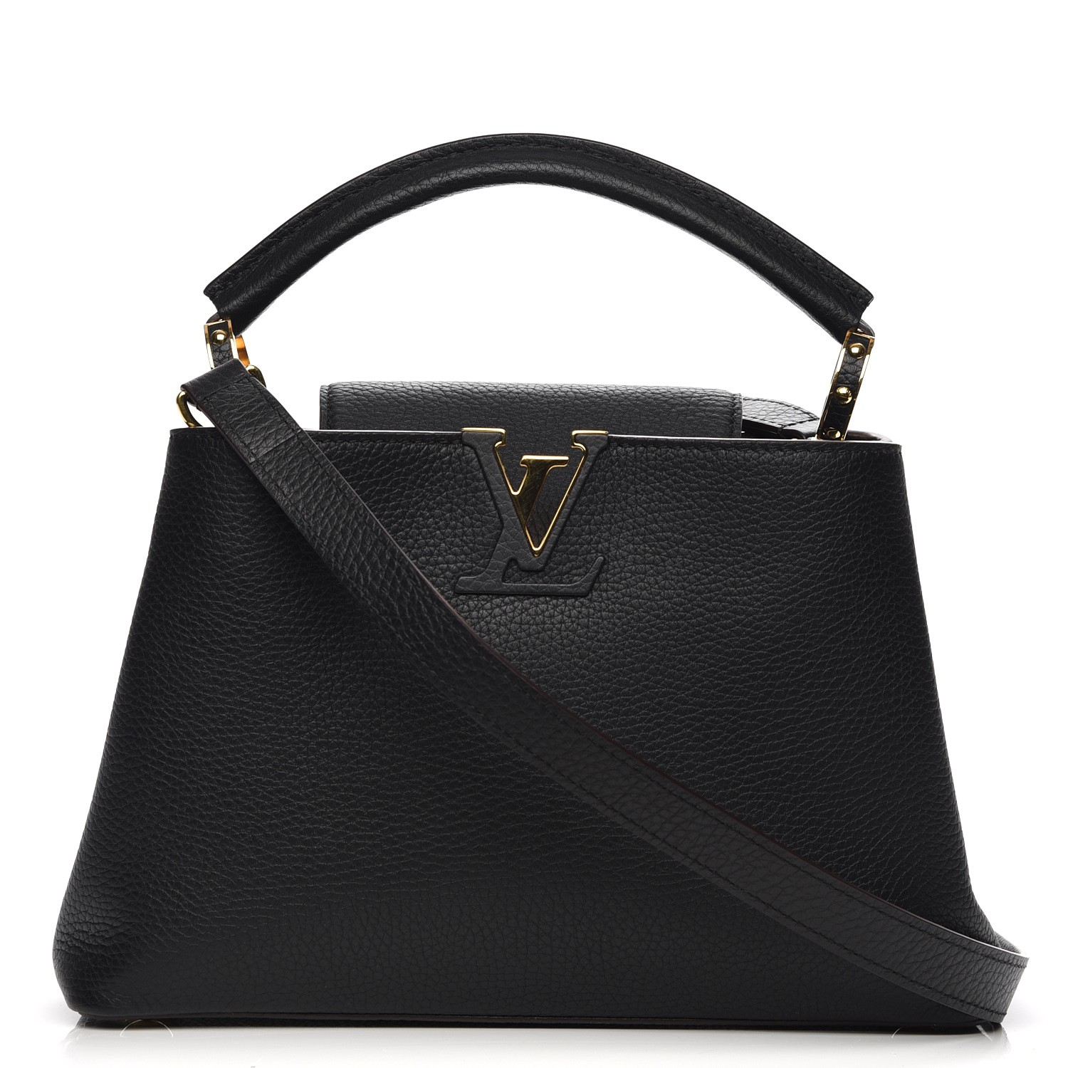 louis vuitton taurillon capucines bb black