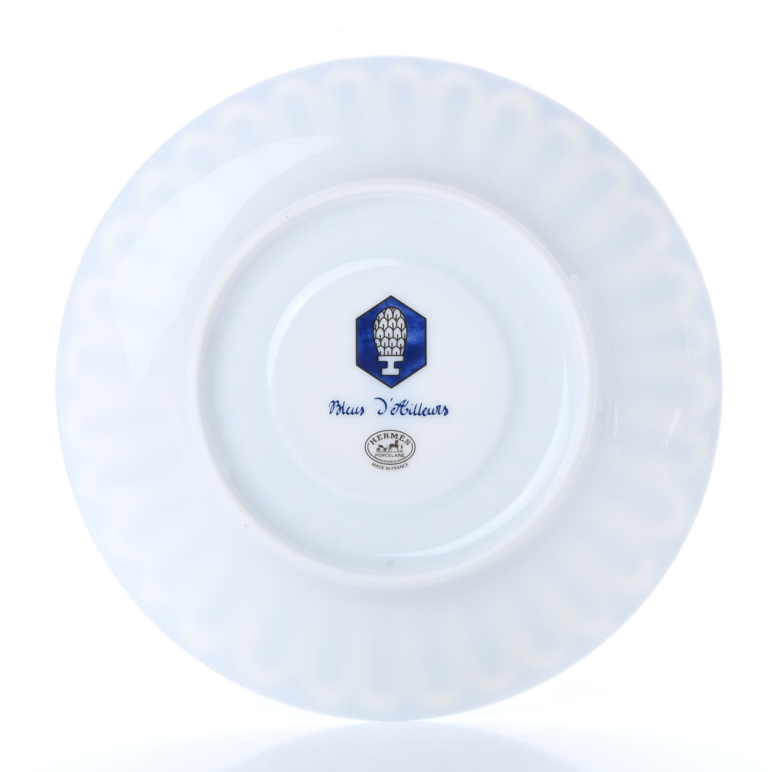 HERMES Porcelain Bleus d'Ailleurs Tea Cup And Saucer Set Of 2 726996 ...