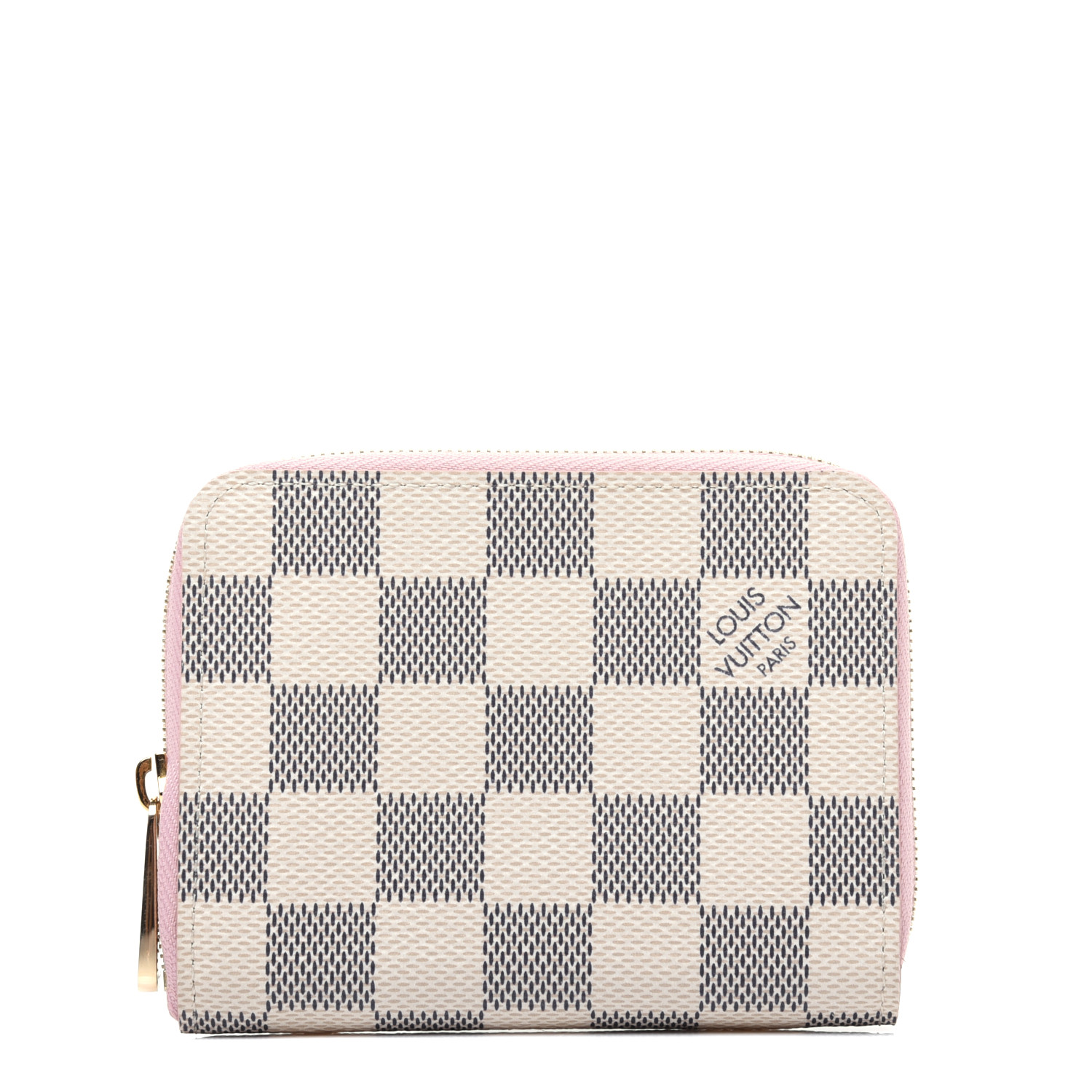 LOUIS VUITTON Damier Zippy Coin Purse Rose Ballerine 729539 | FASHIONPHILE