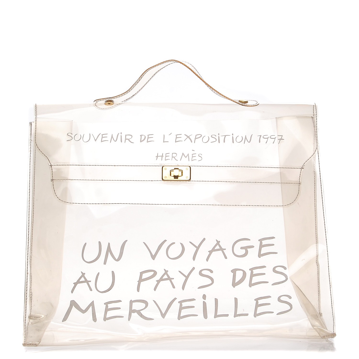 hermes transparent bag