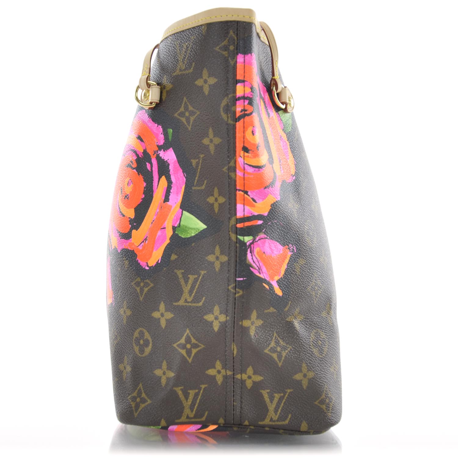 LOUIS VUITTON Stephen Sprouse Roses Neverfull MM 30988