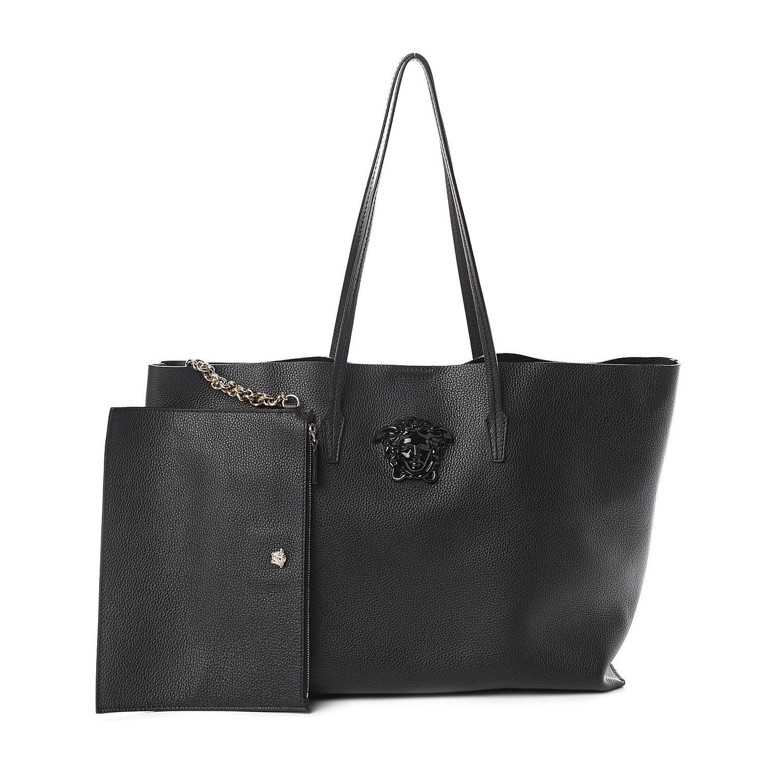 palazzo calf leather shoulder bag