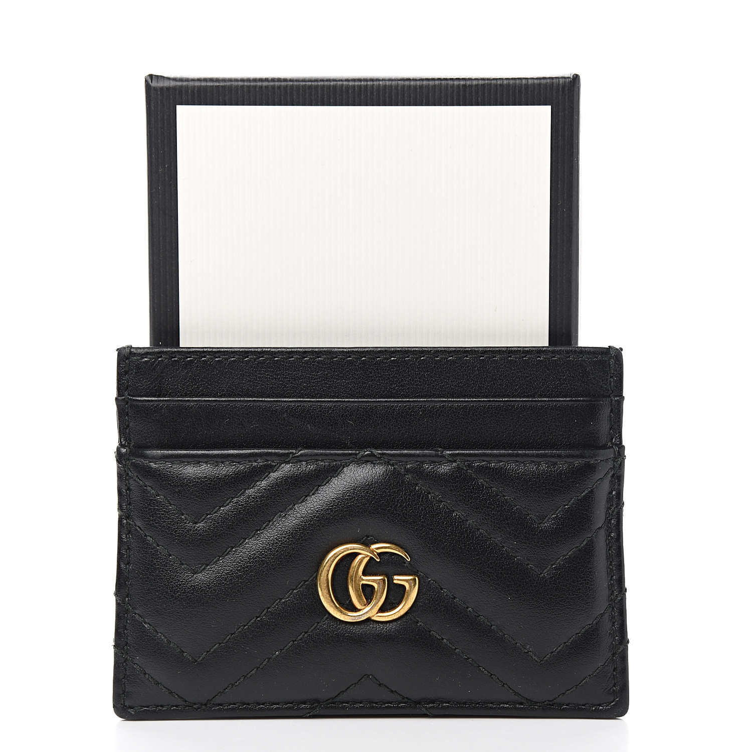 gucci black marmont card holder
