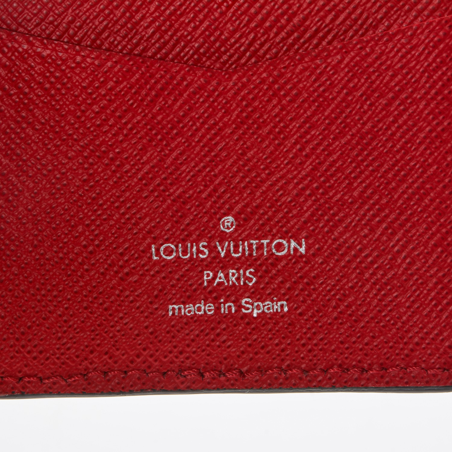LOUIS VUITTON X Supreme Epi Pocket Organizer Red 193627