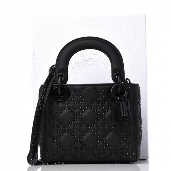 lady dior black studded