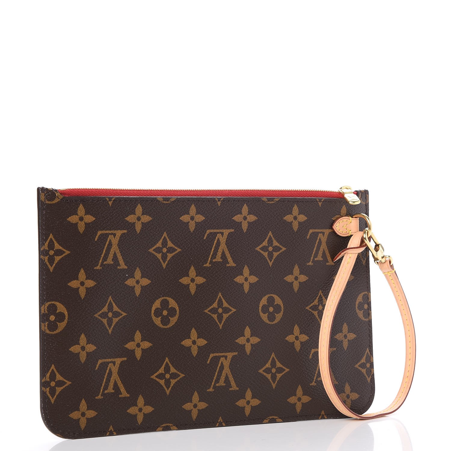 LOUIS VUITTON Monogram Neverfull MM GM Pochette Cerise Cherry 257183