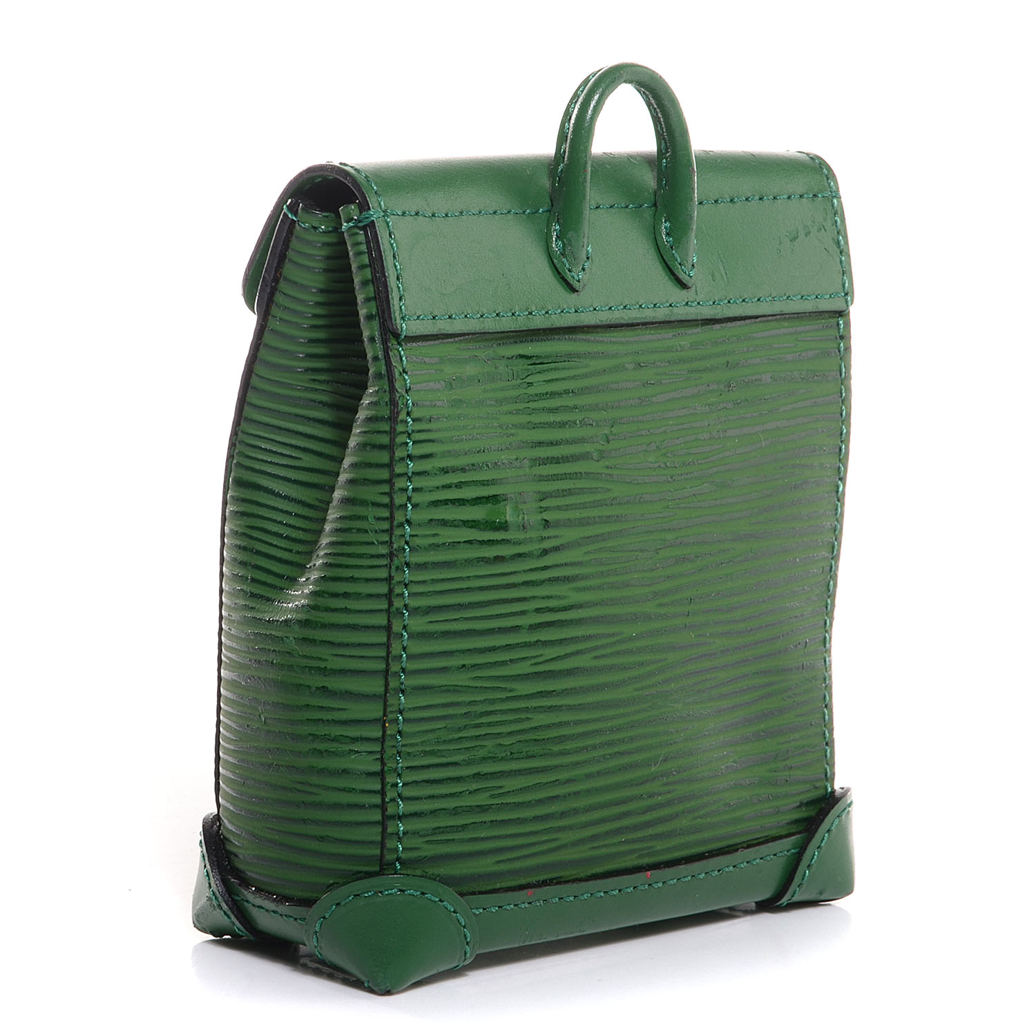 LOUIS VUITTON Epi Mini Steamer Bag Charm Borneo Green 86880