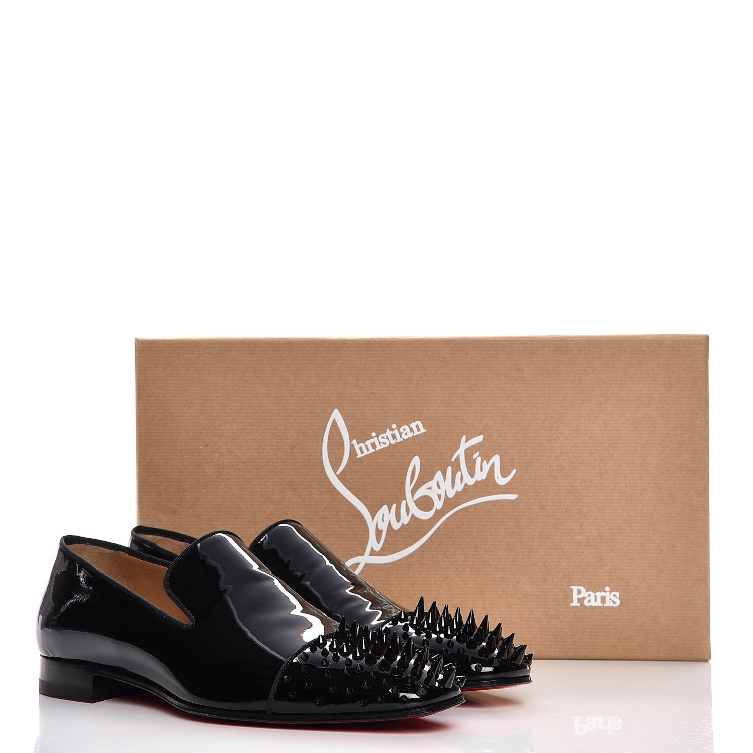 christian louboutin loafers black