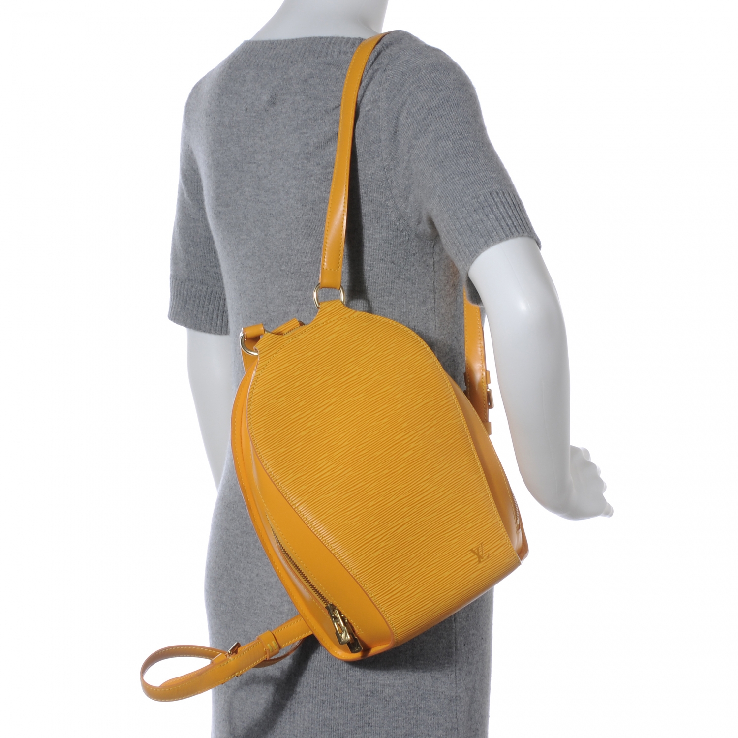 LOUIS VUITTON Epi Mabillon Backpack Tassil Yellow 41469