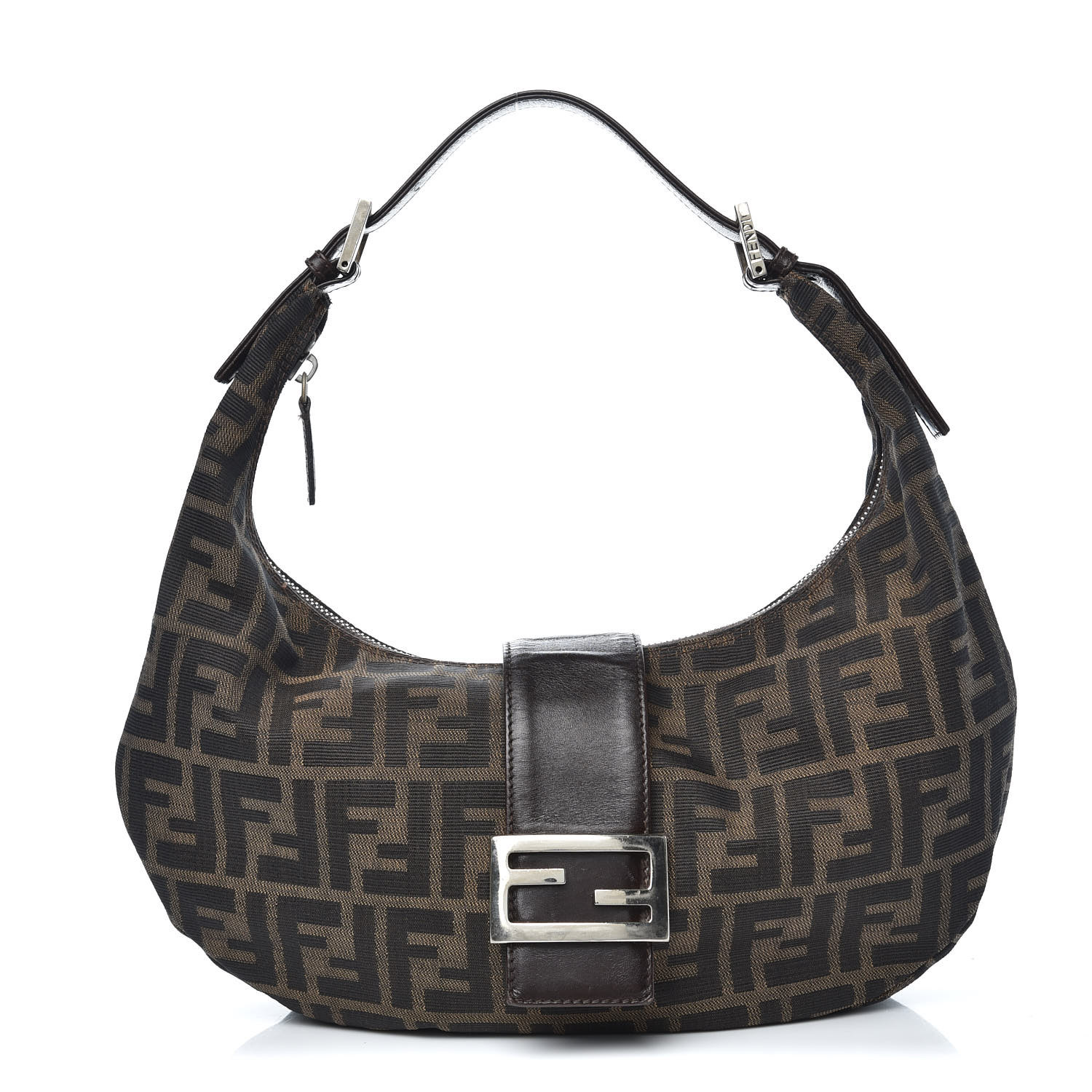 fendi zucca hobo shoulder bag