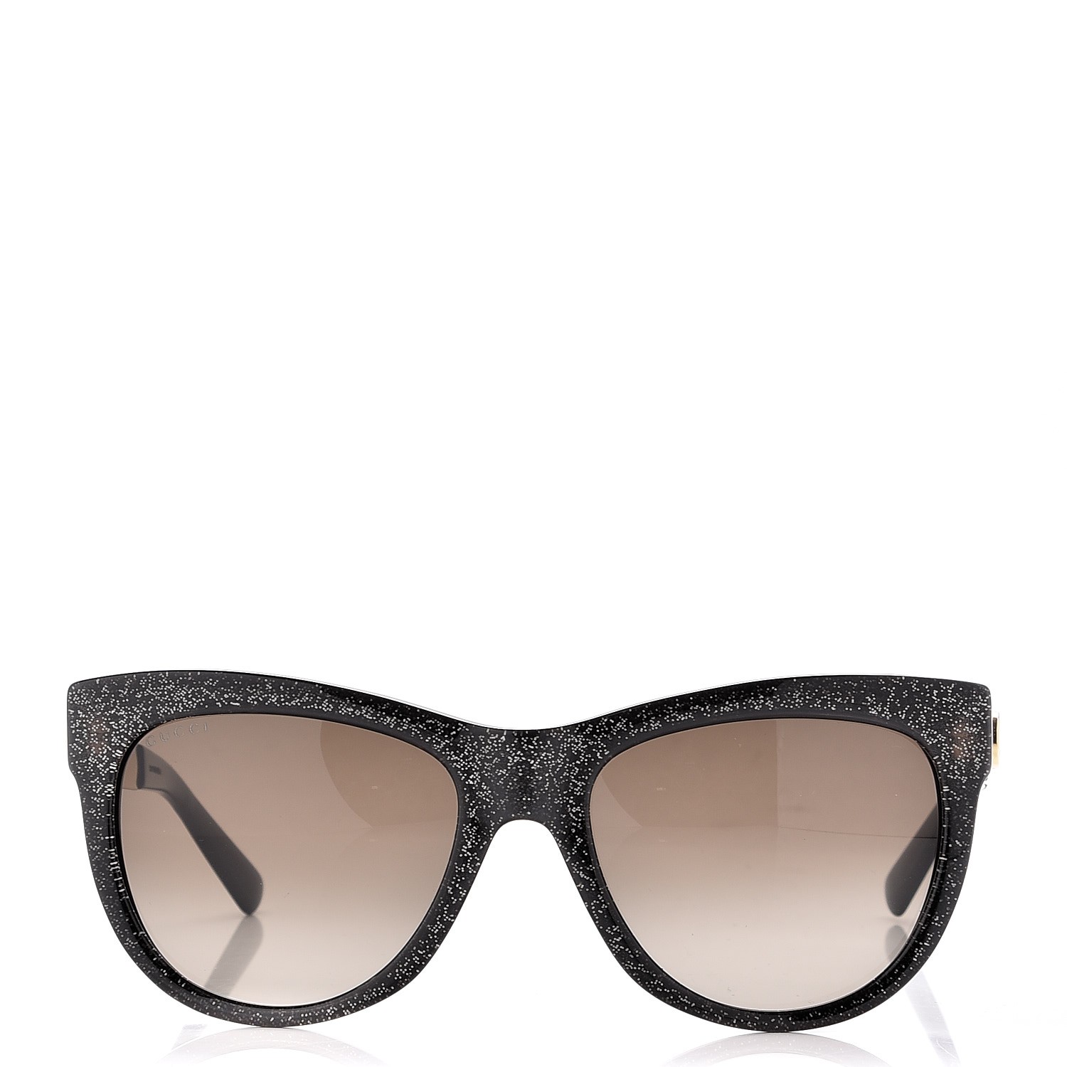 gucci cat eye glitter acetate sunglasses