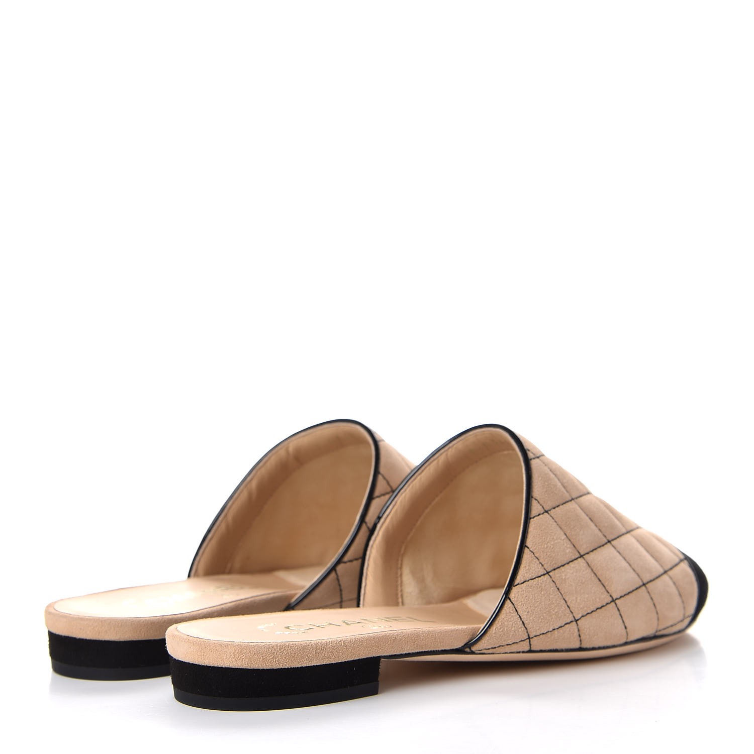 quilted mules flat