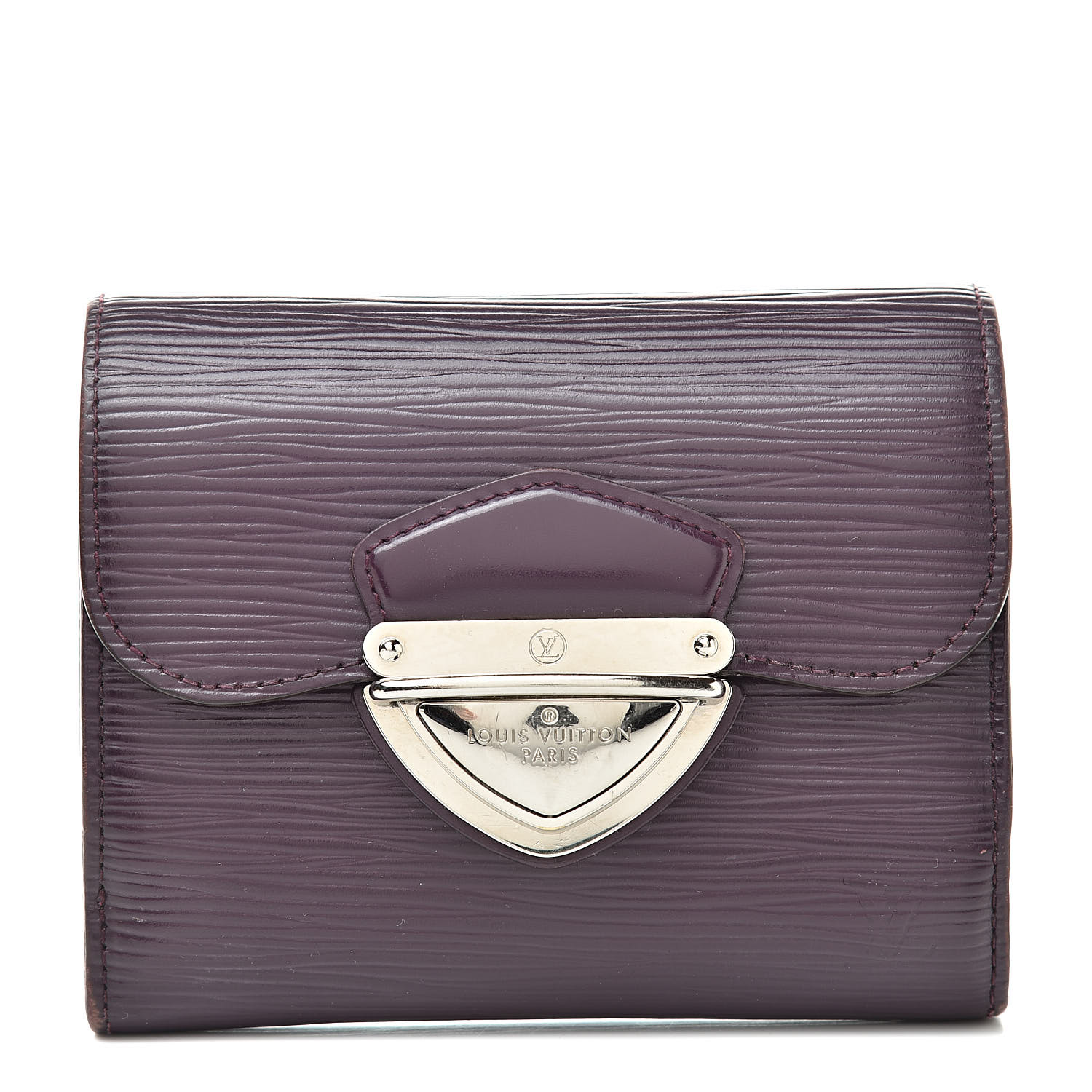 LOUIS VUITTON Epi Joey Wallet Cassis 521856