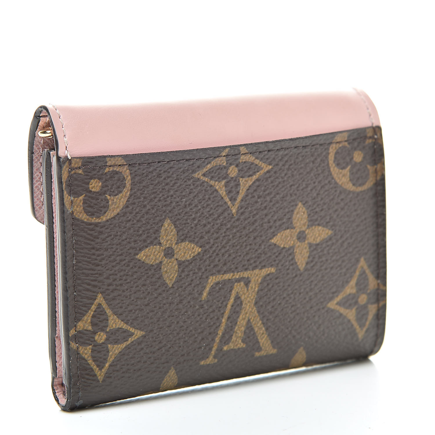 LOUIS VUITTON Monogram Zoe Wallet Rose Ballerine 521745