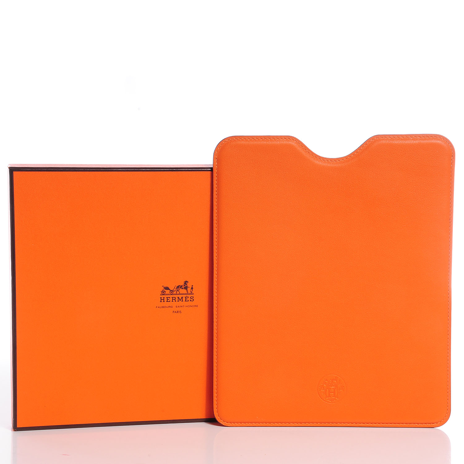 HERMES Swift iPad Cover Orange 71864 | FASHIONPHILE