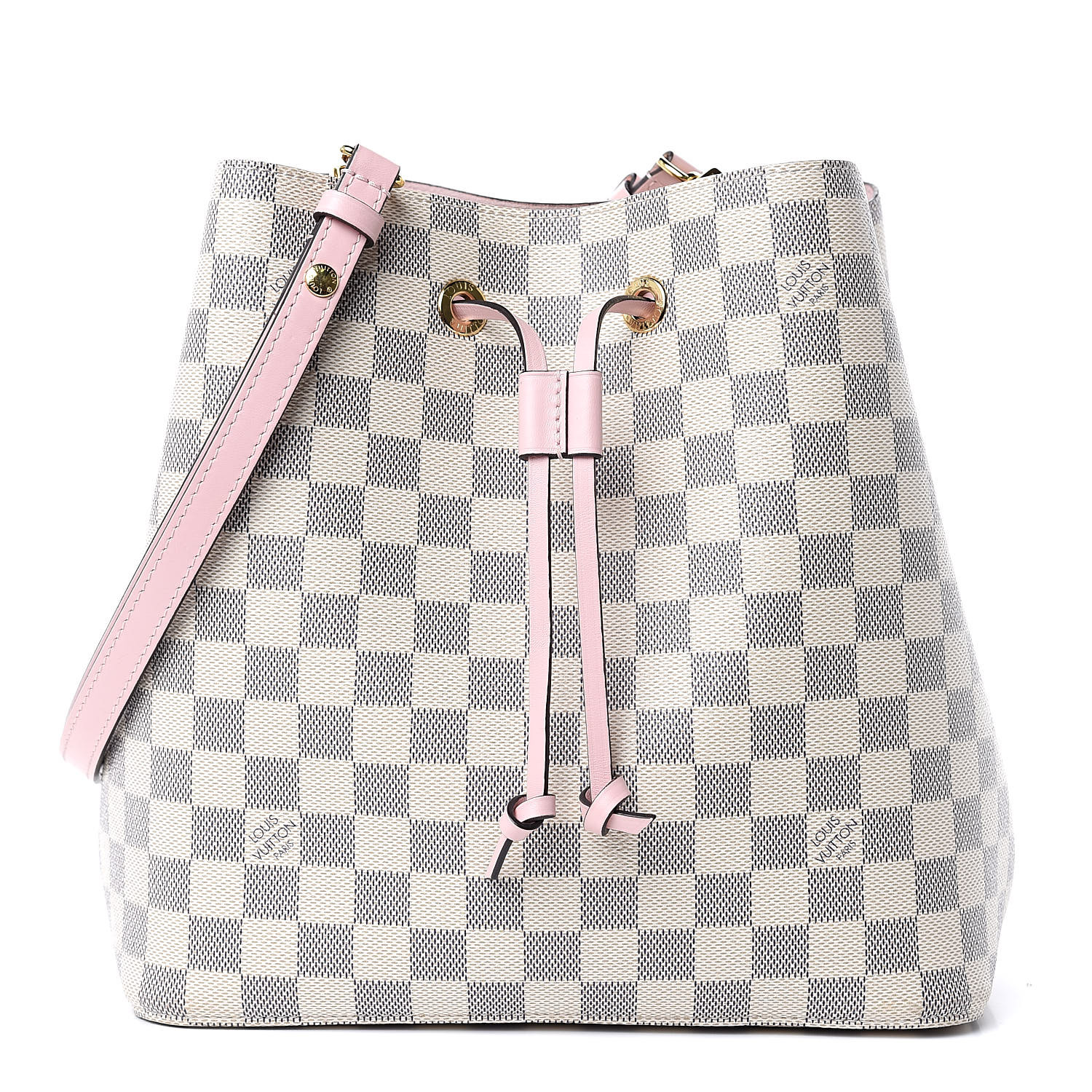 LOUIS VUITTON Damier Azur Neonoe MM Eau De Rose 504932