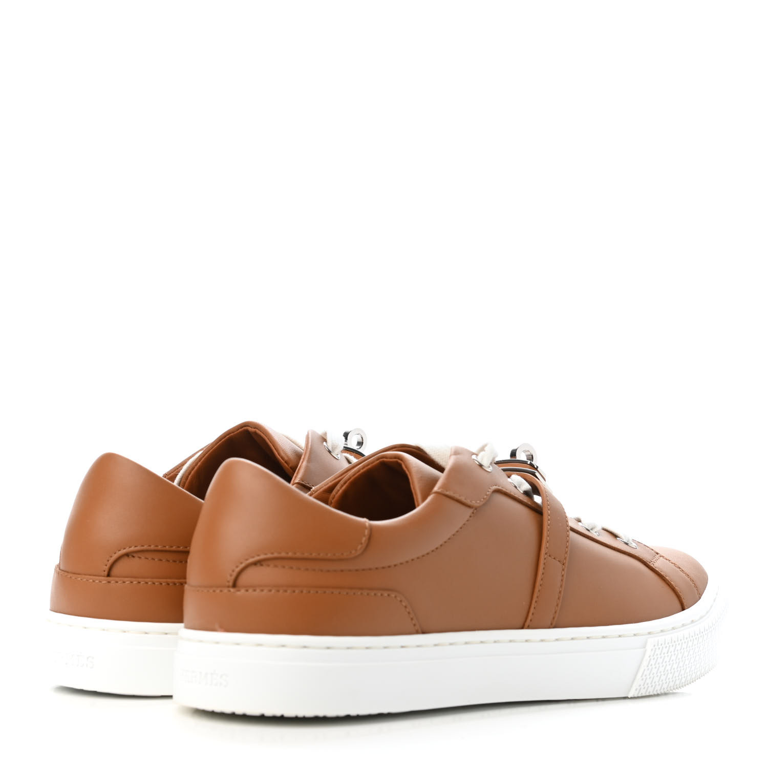 HERMES Calfskin Day Sneakers 39 Naturel 816353 | FASHIONPHILE