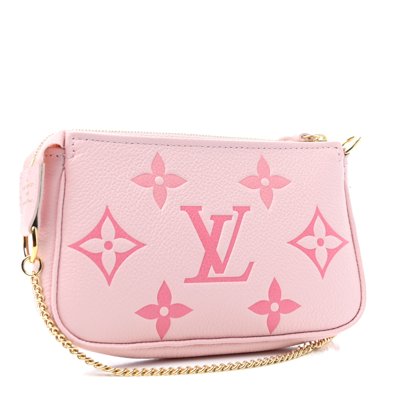mini pochette accessoires empreinte