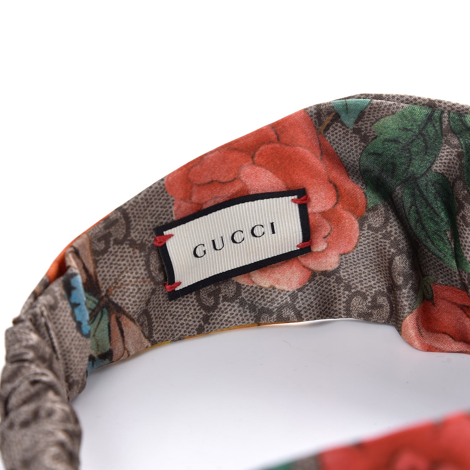 Gucci Silk Monogram Tian Print Headband Fashionphile