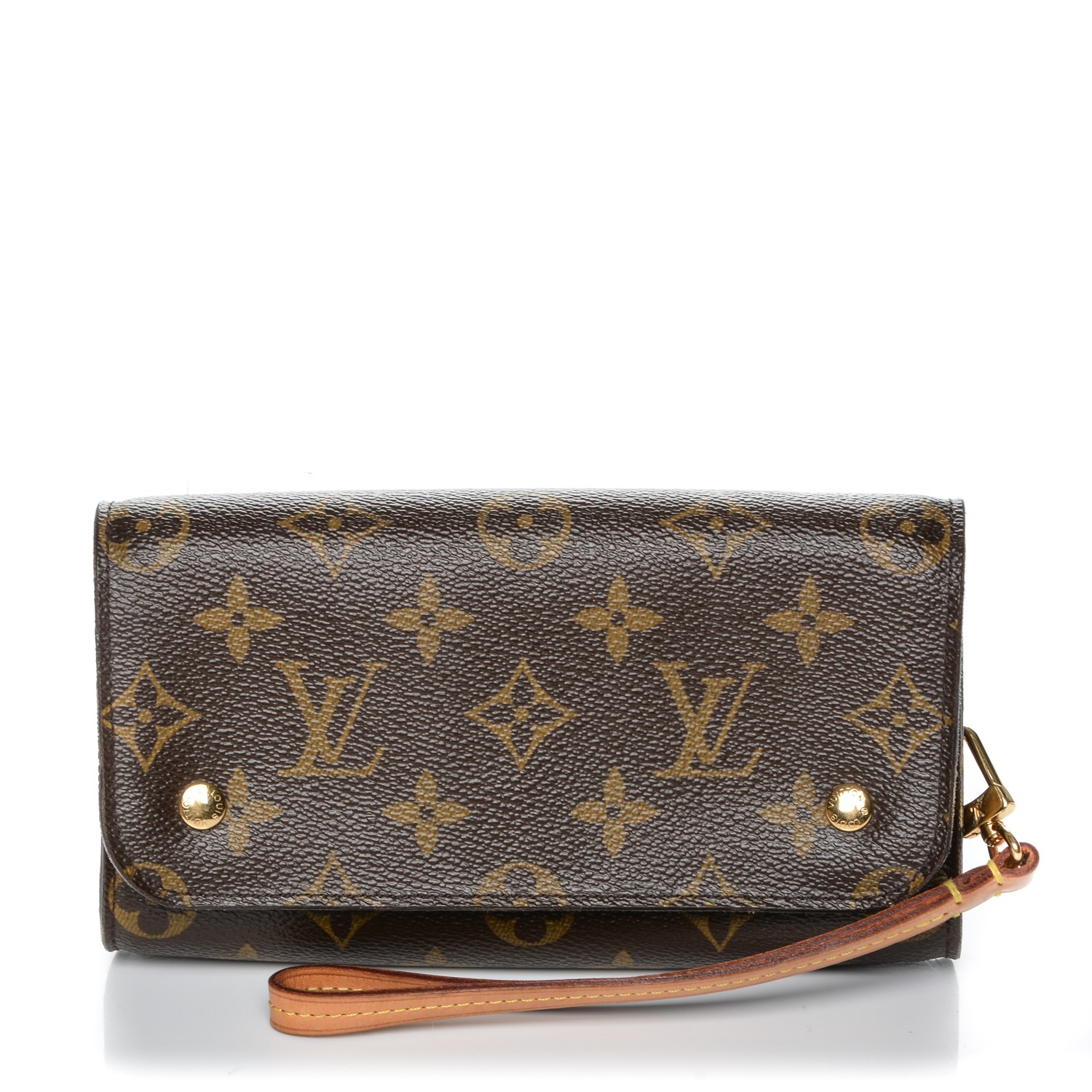 louis vuitton wristlet cheap LOUIS VUITTON Monogram Wristlet Clutch 191466