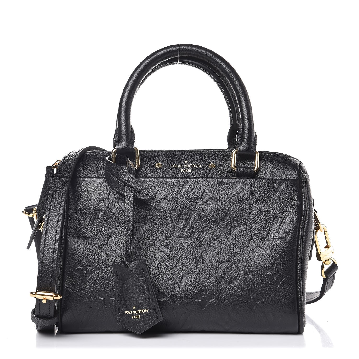 LOUIS VUITTON Empreinte Speedy Bandouliere 20 NM Black 308923