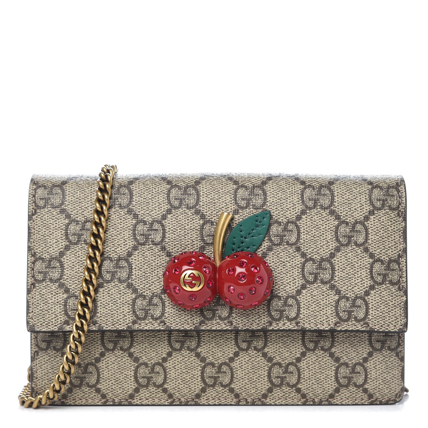 gucci wallet with cherries