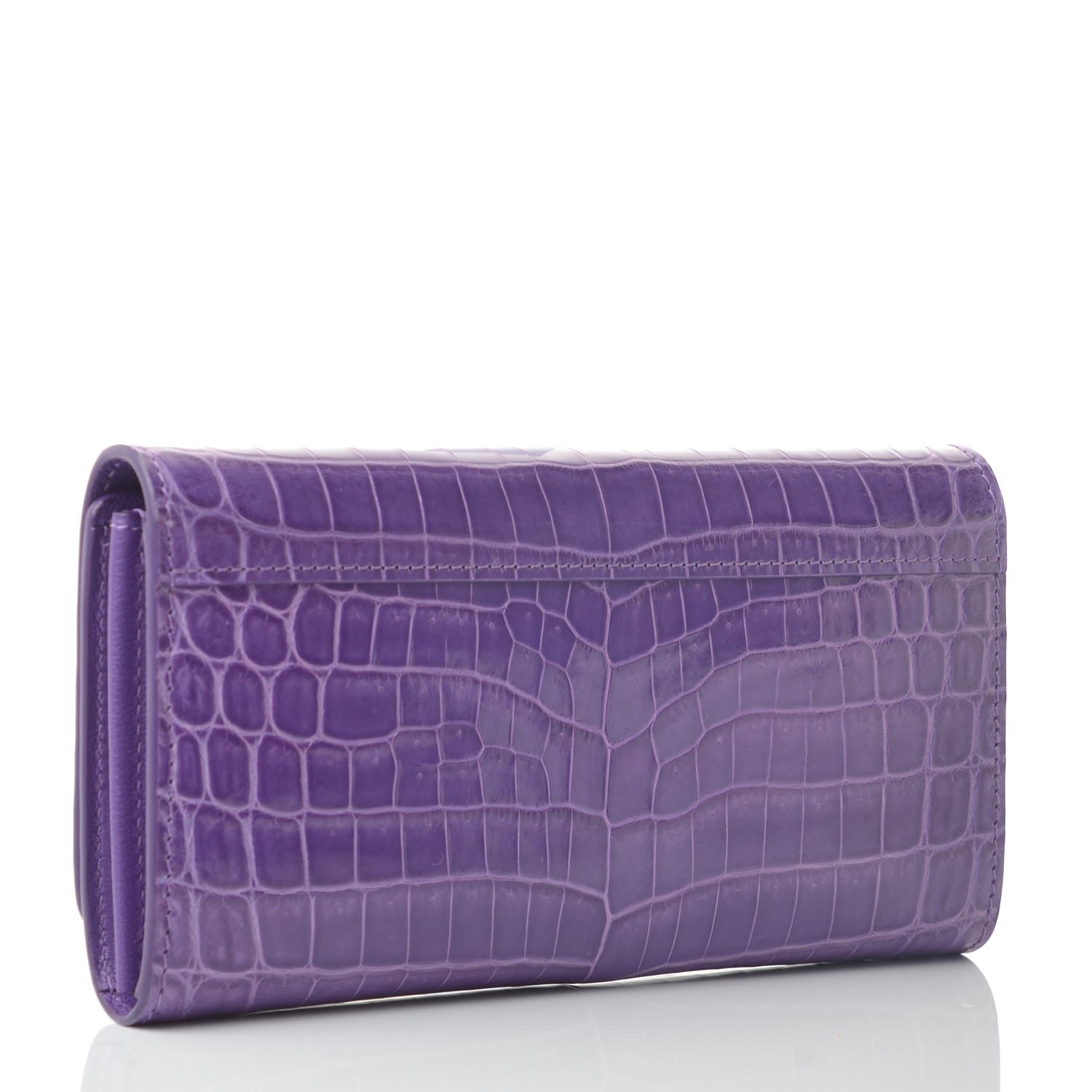 LOUIS VUITTON Crocodile Twist Wallet Purple 339315 | FASHIONPHILE