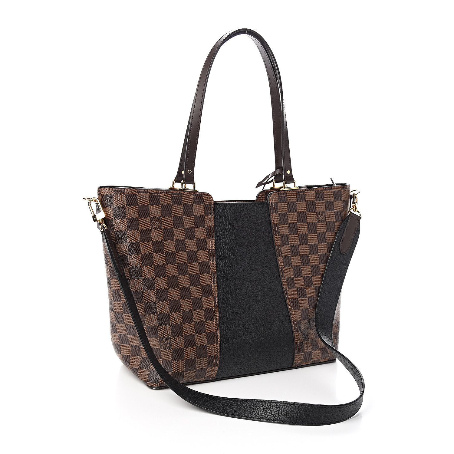 LOUIS VUITTON Damier Ebene Jersey Black 546926