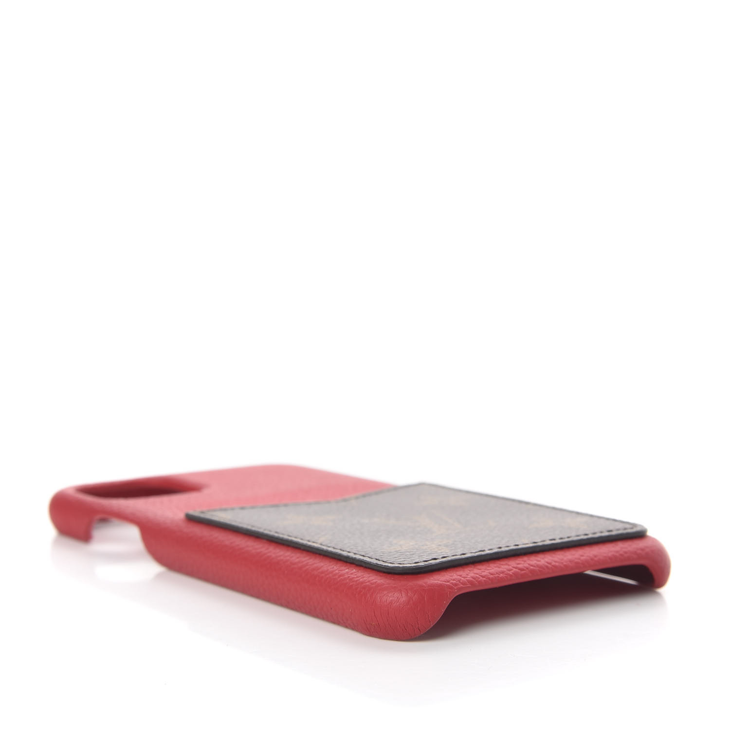 LOUIS VUITTON Monogram Calfskin iPhone 11 Pro Max Bumper Scarlet 545291