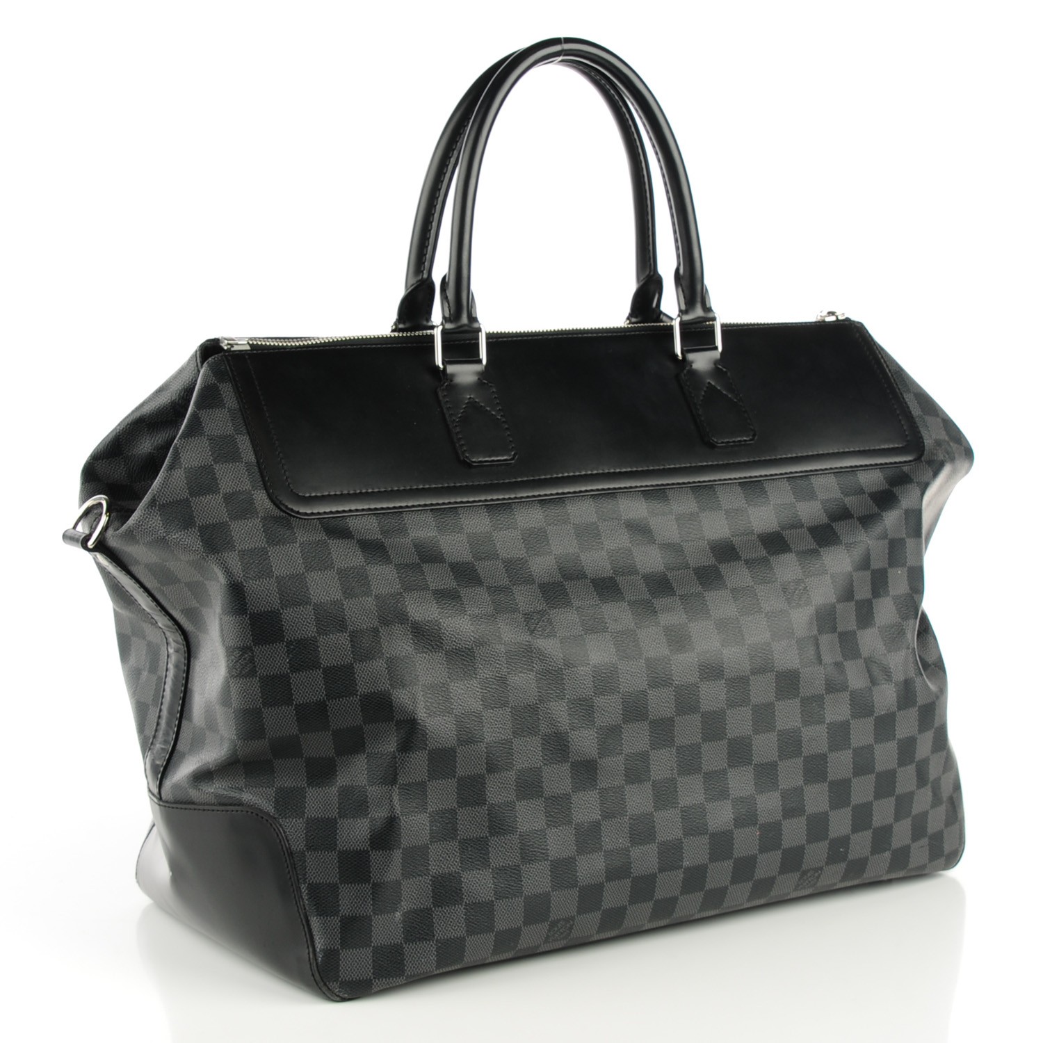 Authenticated Louis Vuitton Damier Graphite Neo Greenwich Black