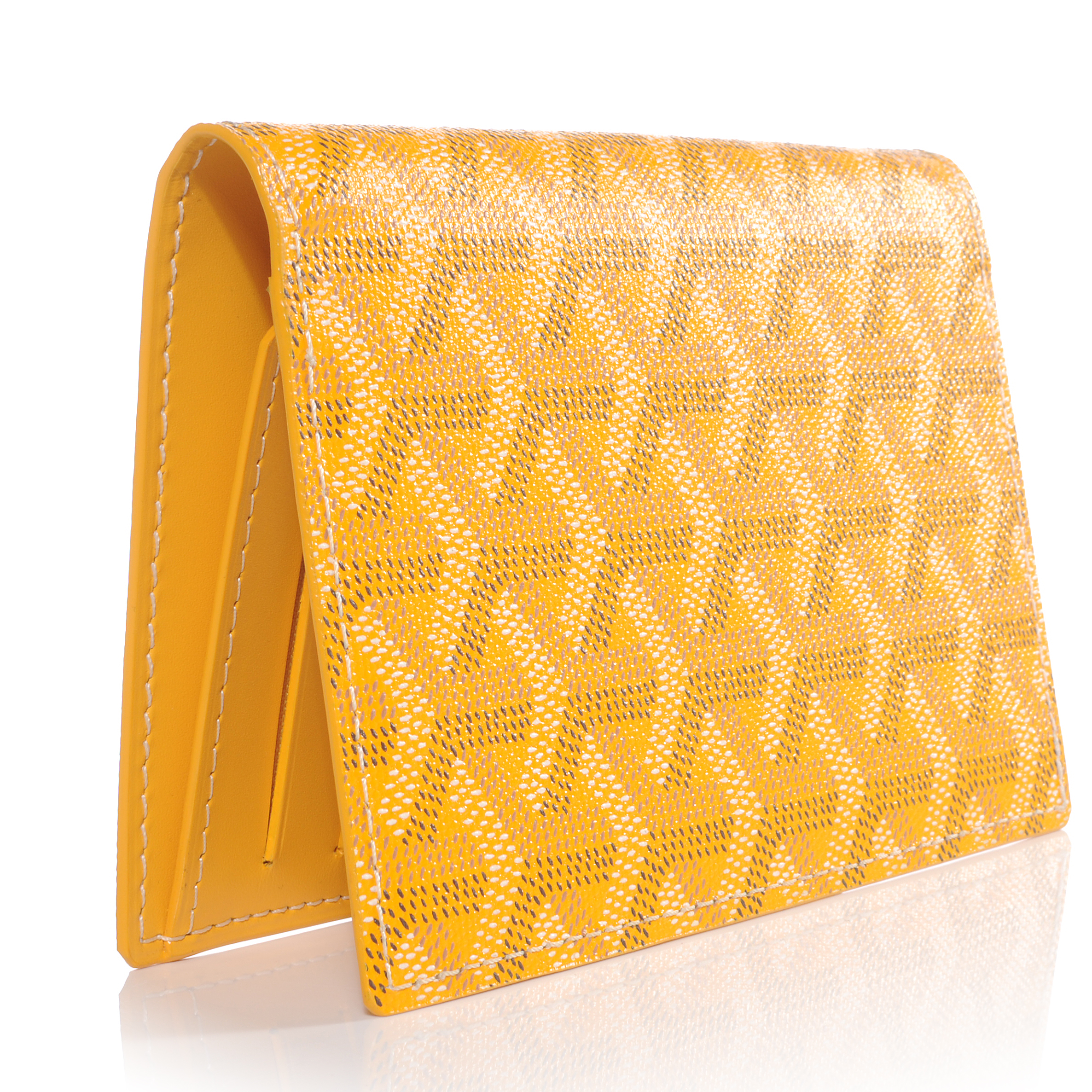 goyard wallet yellow