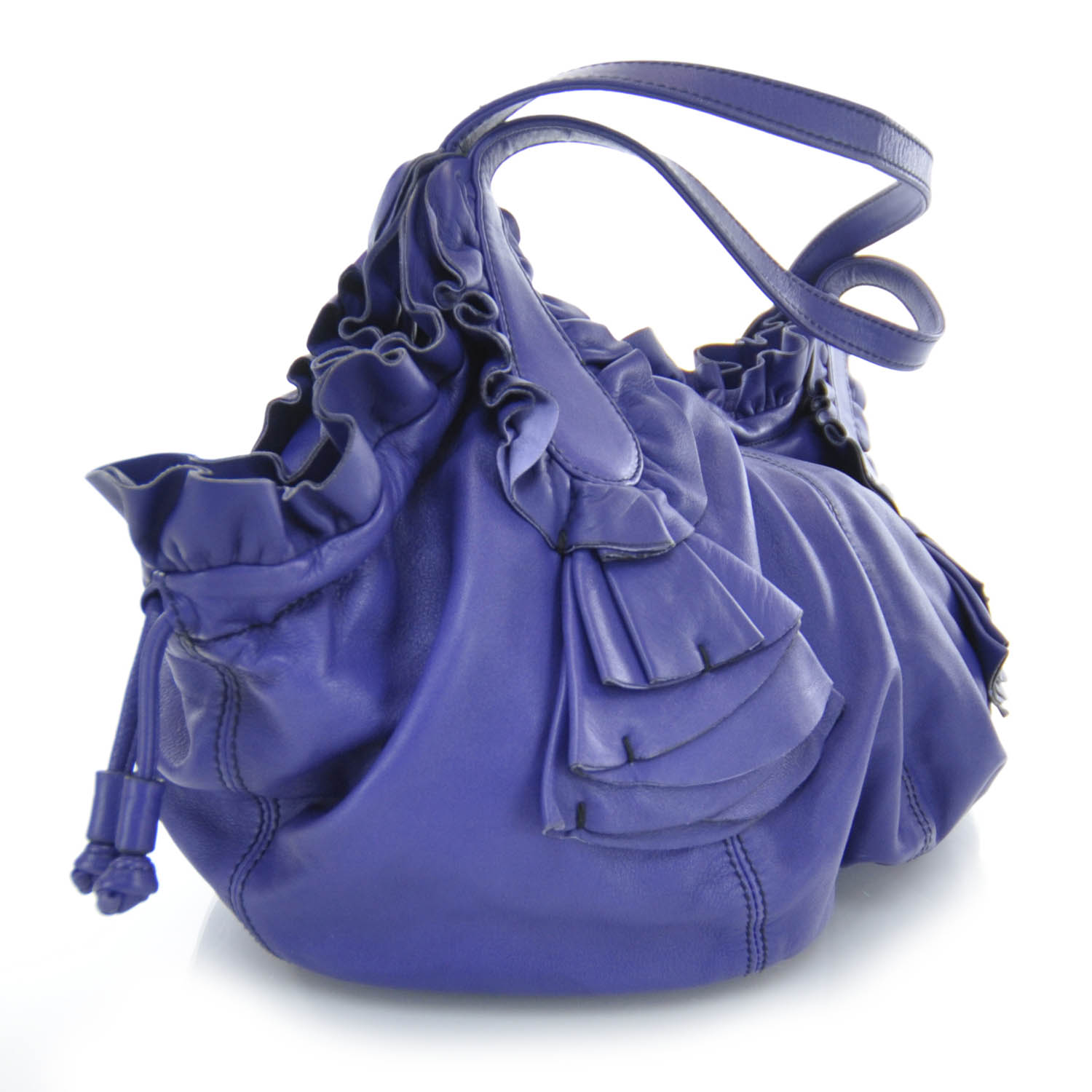 ruffles purple bag